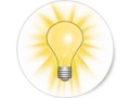 Light Bulb Round Sticker #Zazzle #BrightIdea #gravityx9 -