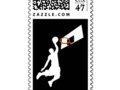 Slam Dunk Basketball Player - White Silhouette Postage #CustomsPostage - #Sports4you -