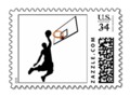 Silhouette Slam Dunk Stamp #Sports4you #CustomsPostage -