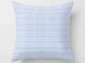 Serenity Blue Faux Lace Throw Pillow by #Gravityx9 #Society6 #Serenityblue -  