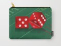 Craps Table & Red Las Vegas Dice Carry-All Pouch by #Gravityx9. Worldwide shipping available at #Society6 -