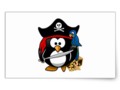 Choose from 5 different sticker shapes! #Pirate Penguin with Treasure Chest Stickers by #gravityx9 -