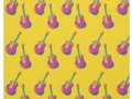 Choose your background for the #Groovy Guitar Pattern Fabric (You can Customize the print size, too! #gravityx9 -