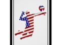 All-American Volleyball Player Perfect Poster by #RedWhiteAndBlue1 #Zazzle #Volleyball #Gravityx9 -