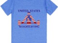 Go USA! #Patriotic Team Spirit Tee - USA #Weightlifter - #Powerlifting at #Skreened #Gravityx9 -