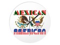 Mexican American Eagles Large Clock