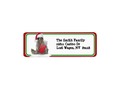 Christmas Santa Raccoon Bandit Label