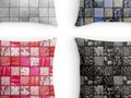 Lovely Patterns and Textures Faux-Fabric Accent and Throw Pillows at #Redbubble #gravityx9 -