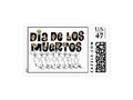 11-1 Dia De Los Muertos (Dancing Bones) Stamp #DiaDeLosMuertos #Zazzle #Gravityx9 -