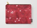 Faux Red Sequin Background Carry-All Pouch by #Gravityx9. Worldwide shipping available at #Society6 -
