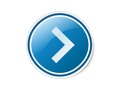 Blue Arrow Button - Right Classic Sticker by #Symbolical #Zazzle #Symbol #Gravityx9