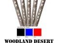 Select a color ink, and color of pen ends, too! Add your text to personalize this Woodland Desert Military……