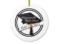 Graduation Cap with 2017 Diploma Ceramic Ornament by #GraduationClass2017 #just4grad -