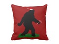 Christmas Squatchin' Throw Pillow #squatchme #gravityx9 #i_love_xmas -