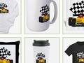 Race Car Fun! Race Car design on shirts, mugs and more by #Gravityx9 #Sports4you #Cafepress -