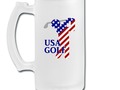 Beer Mug - USA Male Golfer - Golf Symbol T-Shirts, gifts & more at #Spreadshirt #Gravityx9 -
