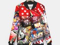 Big Print Gamblers Delight - LasVegas Icons Baseball Style Jacket at #LiveHeroes by #Gravityx9 -