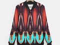 K172 Wood and Turquoise Abstract Baseball Style Jacket at #LiveHeroes by #Gravityx9 -