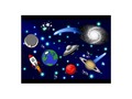 - Galaxy Universe - Planets, Stars, Comets, Rockets Postcard #Gravityx9 #Zazzle - by gravityx9