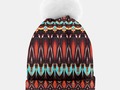 K172 Wood and Turquoise Abstract Beanie at #LiveHeroes #Gravitx9 -