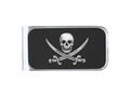 #StockingStuffer Gift! #Pirate Skull and Sword Crossbones ( #TLAPD ) Money Clip #zazzle #gravityx9 -