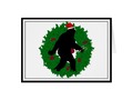 Christmas Squatchin' Wreath Card #squatchme #Gravityx9 -