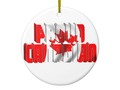 Proud Canadian Ceramic Christmas Ornament by #gravityx9 #zazzle #Canada -