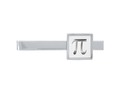 #StockingStuffer Gift ~ Shiny Silver Pi Symbol Silver Finish Tie Bar