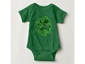 St Patrick's Day - I'm Cute, Mom Cute, Dad Lucky Baby Bodysuit