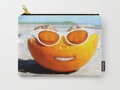 Beached Orange Carry-All Pouch by #Gravityx9. Worldwide shipping available at #Society6 -
