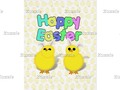Cute and Fluffy Yellow Easter Chicks - Happy Easter! Card #Gravityx9 #EasterGreetings #Zazzle -…