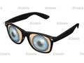 Funny Big Blue Cartoon Eyes (Add Your Background Color) Retro Sunglasses #partysupplies #Gravityx9 #Zazzle -…