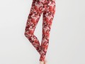 Abstract Curls - Burgundy, Coral, Pink Fashion Leggings at #Society6 #Gravitx9