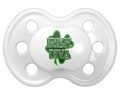 Cute green shamrock behind bold text. For your little lucky charm, a little Irish Diva's personal pacifier.…