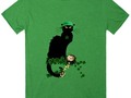 Le Chat Noir #StPatricksDay - Tee by #SpoofingTheArts at #Skreened #Gravityx9 -