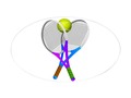 TENNIS RACKETS AND BALL DECAL #SPORTS4YOU #Cafepress #Gravityx9 -