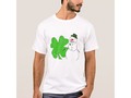 Don't get pinched this year! Happy #StPatricksDay from a Cute Lucky Snowman T-shirt by #gravityx9 #zazzle -