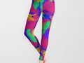 Wild Paint Brush Colors and Music Sheets Leggings #Society6 -
