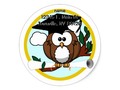 Cute Cartoon Graduation Owl With Cap & Diploma Classic Round Sticker #just4grad -
