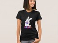 White Bunny with Colored Easter Eggs T-Shirt - Cute little bunny is ready for Easter with his colored Easter Eggs……
