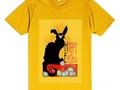 Le Chat Noir with Bunny Ears and Easter Eggs Tee Shirt #Skreened #Gravityx9 #SpoofingTheArts *…
