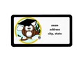 Cute Cartoon #Graduation Owl With Cap & Diploma Address Label by #Just4Grad #Gravityx9 #Zazzle -…