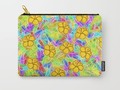 Hawaiian Yellow Flowers Carry-All Pouch by #Gravityx9. Worldwide shipping available at #Society6 -
