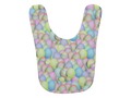 Your baby will be ready for Easter wearing a Colored Easter Eggs Background Bib #just4babies -