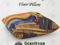 #SpoofingTheArts ~ The Screamer - Really Freaked Out Floor Pillow at #Society6 by #Gravityx9 -…