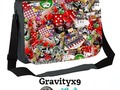 #LasVegasIcons Messenger Bag - A colorful collage Las Vegas sights : A gamblers delight! #Gravityx9 #Zippi -…