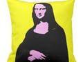 Change the color (both sides) to fit your decor! Mona Lisa Pop Art Style Throw Pillow by SpoofingTheArts -…