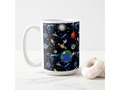 Galaxy Universe - Planets, Stars, Comets, Rockets Coffee Mug - Choose from 7 mug styles and 2 sizes for this mug! -
