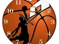 Slam Dunk Basketball Player w/Hoop on Ball Large Clock - 25% off Use Code: ZAZZSITEDEAL Ends Apr30,Midnight -…
