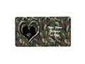 #Camoufalge4you - Military camouflage pattern in a heart shape on these labels. Add your address or information